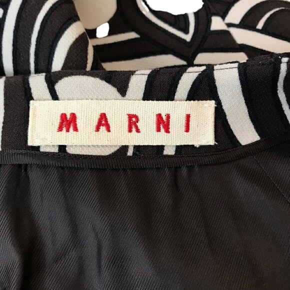 Marni Short Sleeve Zip Up 100% Wool Blazer With Front Pockets Size 10 - Picture 6 of 8